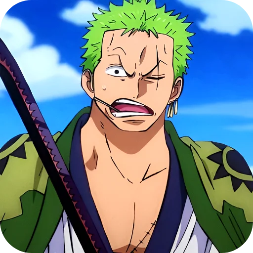 Стикер из набора Zoro @Rucodellllstickk для Телеграм: Видео, Статические 🤔
