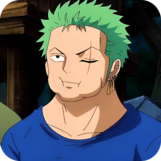 Стикер из набора Zoro @Rucodellllstickk для Телеграм: Видео, Статические 🫥