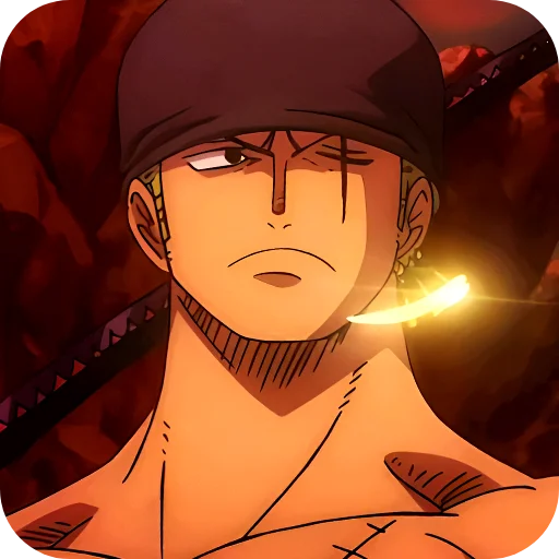 Стикер из набора Zoro @Rucodellllstickk для Телеграм: Видео, Статические 😐