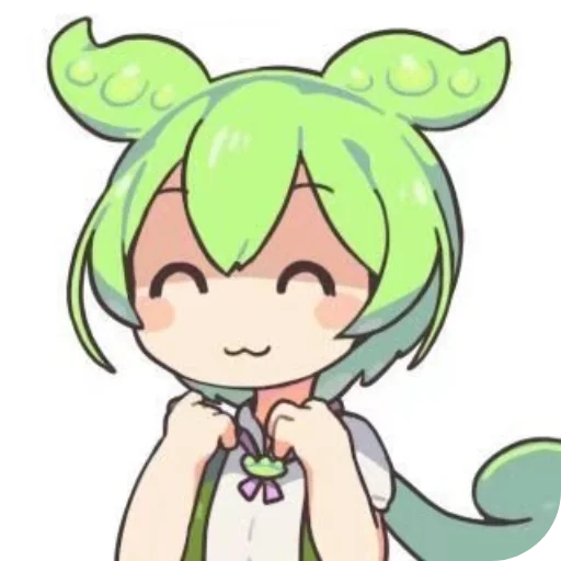 Стикер из набора ずんだもん @ZundaTeaCafe для Телеграм: Видео, Статические 😓