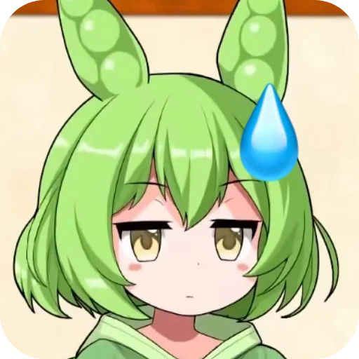 Стикер из набора ずんだもん @ZundaTeaCafe для Телеграм: Видео, Статические 😥