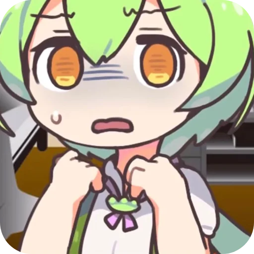 Стикер из набора ずんだもん @ZundaTeaCafe для Телеграм: Видео, Статические 🥺
