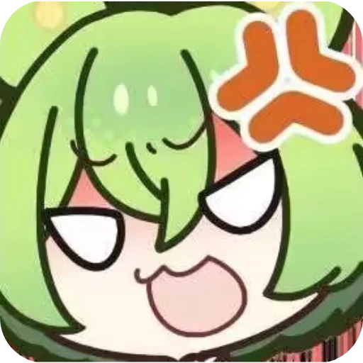 Стикер из набора ずんだもん @ZundaTeaCafe для Телеграм: Видео, Статические 😡