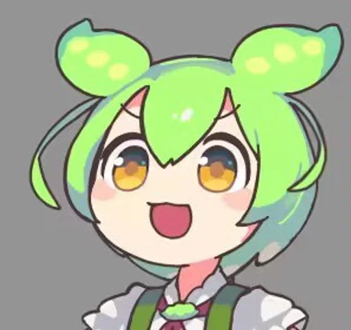 Стикер из набора ずんだもん @ZundaTeaCafe для Телеграм: Видео, Статические 🌟