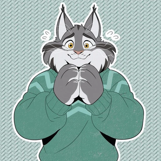 Стикер из набора Пубертатный рысик😻 :: @fStikBot для Телеграм: Видео, Статические 🥴