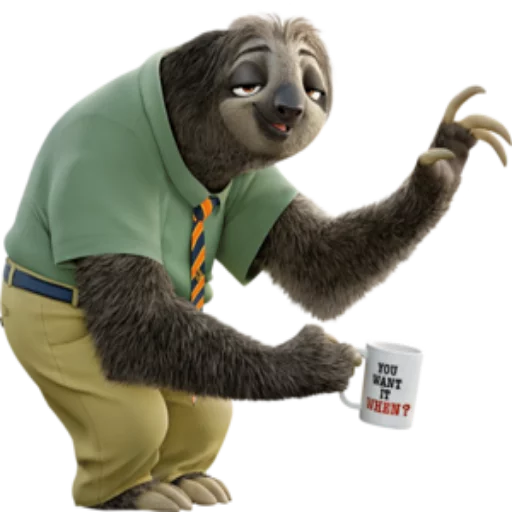 Стикер из набора Zootropolis @StikerDi для Телеграм: Статические 🙂