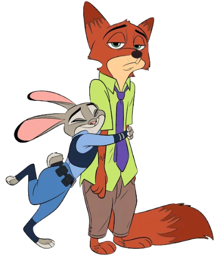 Стикер из набора Zootropolis @StikerDi для Телеграм: Статические ❤️