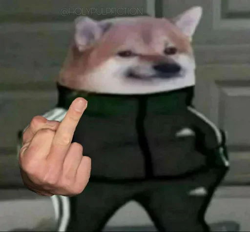 Стикер из набора @destroyer_xd's kang pack Vol.1 для Телеграм: Статические 🖕