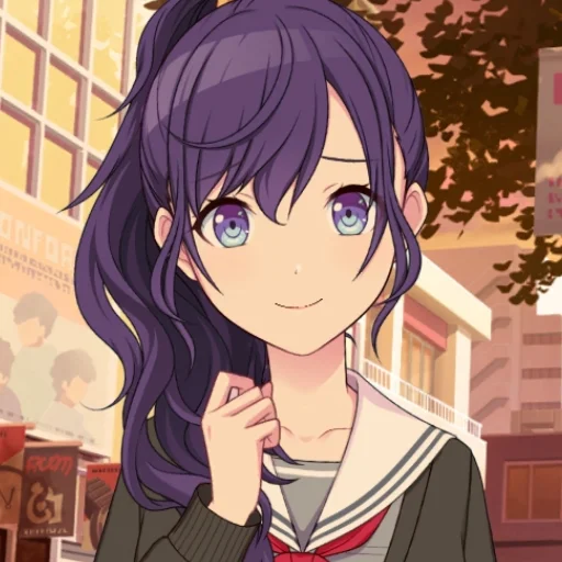 Стикер из набора Asahina Mafuyu🖤 для Телеграм: Статические 🖤
