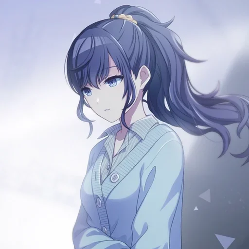 Стикер из набора Asahina Mafuyu🖤 для Телеграм: Статические 🌑