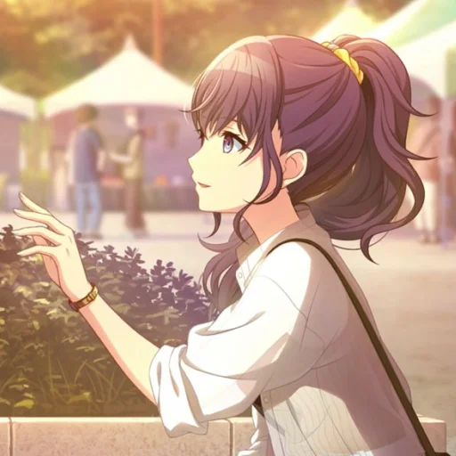 Стикер из набора Asahina Mafuyu🖤 для Телеграм: Статические 🖤