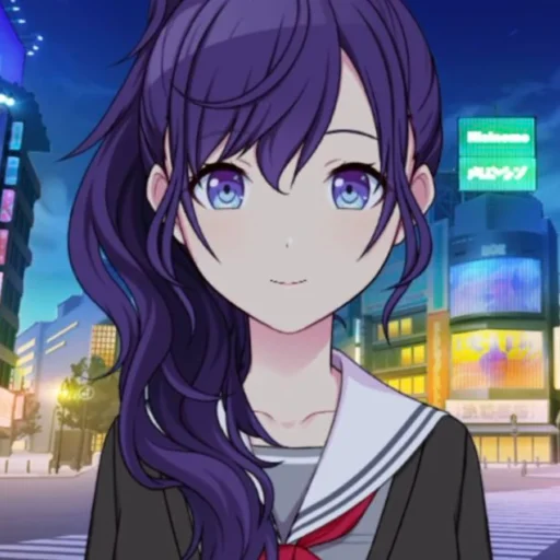 Стикер из набора Asahina Mafuyu🖤 для Телеграм: Статические ❣