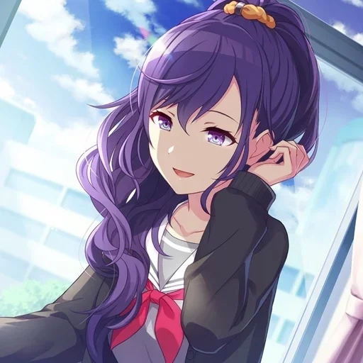 Стикер из набора Asahina Mafuyu🖤 для Телеграм: Статические 🌑