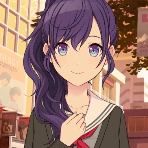 Стикер из набора Asahina Mafuyu🖤 для Телеграм: Статические 🖤