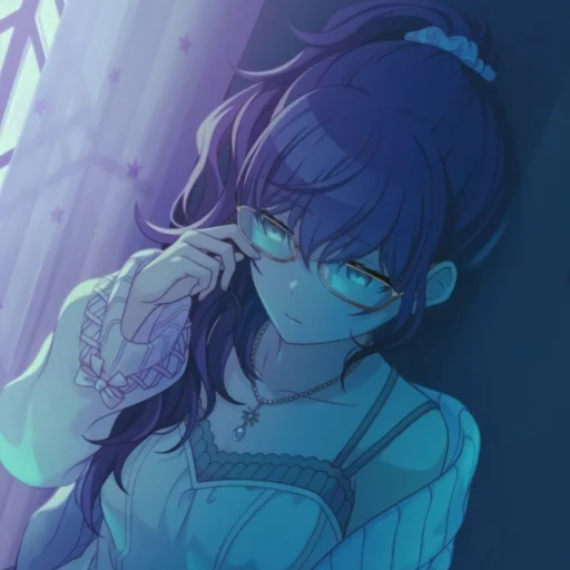 Стикер из набора Asahina Mafuyu🖤 для Телеграм: Статические 🖤