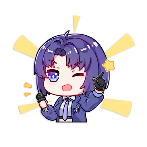 Стикер из набора A-SOUL by @ 绯月见白 для Телеграм: Статические 👍