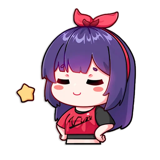 Стикер из набора A-SOUL by @ 绯月见白 для Телеграм: Статические 😊