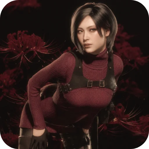 Стикер из набора 𝐚𝐝𝐚 𝐰𝐨𝐧𝐠. @encrette для Телеграм: Статические 🌹