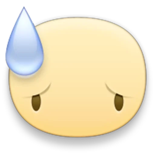 Стикер из набора facebook emoji для Телеграм: Статические 😓