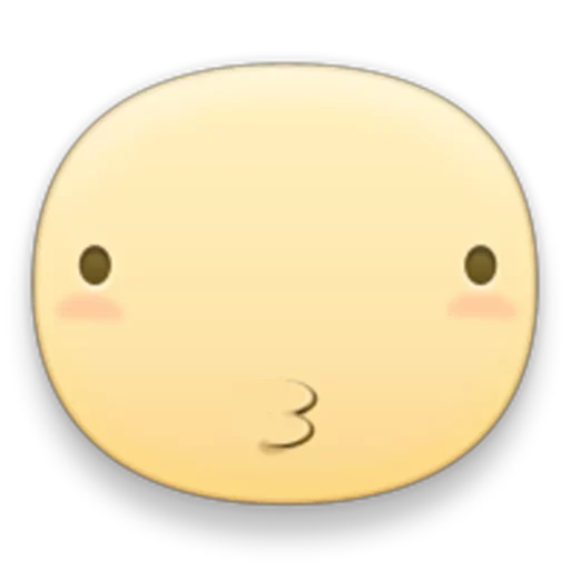 Стикер из набора facebook emoji для Телеграм: Статические 😗