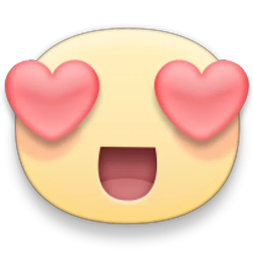 Стикер из набора facebook emoji для Телеграм: Статические 😍