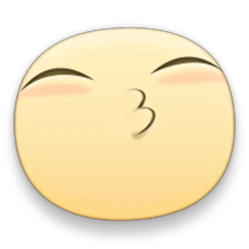 Стикер из набора facebook emoji для Телеграм: Статические 😚