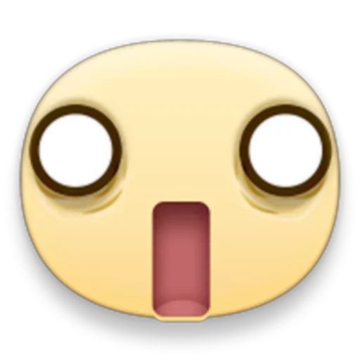 Стикер из набора facebook emoji для Телеграм: Статические 😱