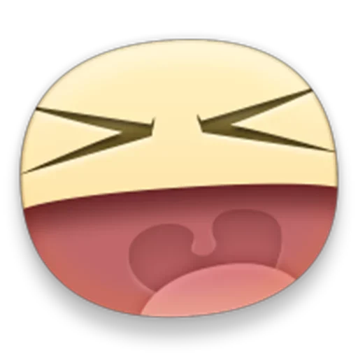 Стикер из набора facebook emoji для Телеграм: Статические 😆