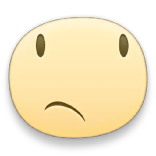 Стикер из набора facebook emoji для Телеграм: Статические 😒