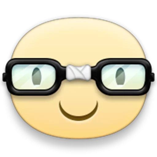 Стикер из набора facebook emoji для Телеграм: Статические 😎