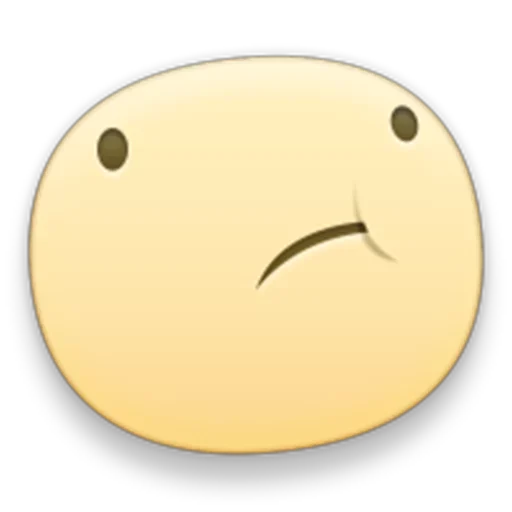 Стикер из набора facebook emoji для Телеграм: Статические 😶