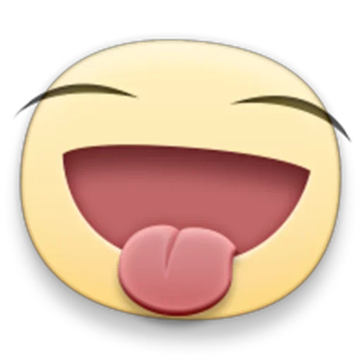 Стикер из набора facebook emoji для Телеграм: Статические 😝