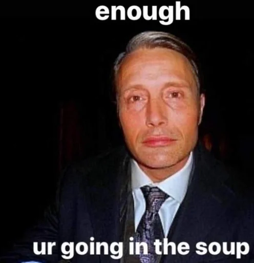 Стикер из набора Hannibal Lecter :: @fStikBot для Телеграм: Статические 😐