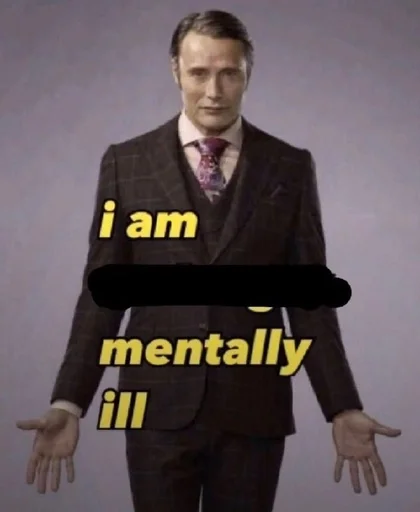 Стикер из набора Hannibal Lecter :: @fStikBot для Телеграм: Статические 😭