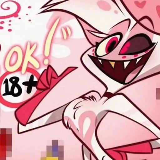 Стикер из набора Hazbin hotel - Angel Dust для Телеграм: Статические 🌟