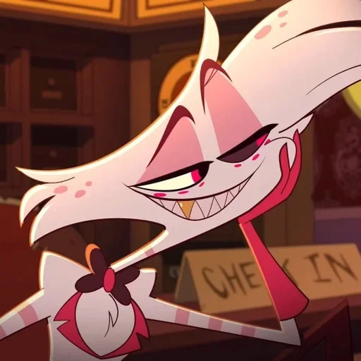 Стикер из набора Hazbin hotel - Angel Dust для Телеграм: Статические 🌟