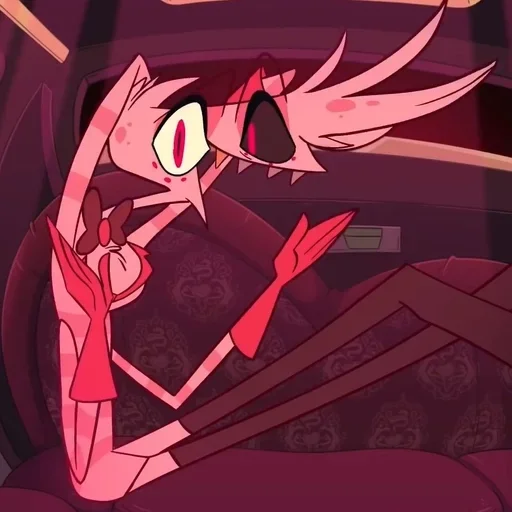 Стикер из набора Hazbin hotel - Angel Dust для Телеграм: Статические 🌟