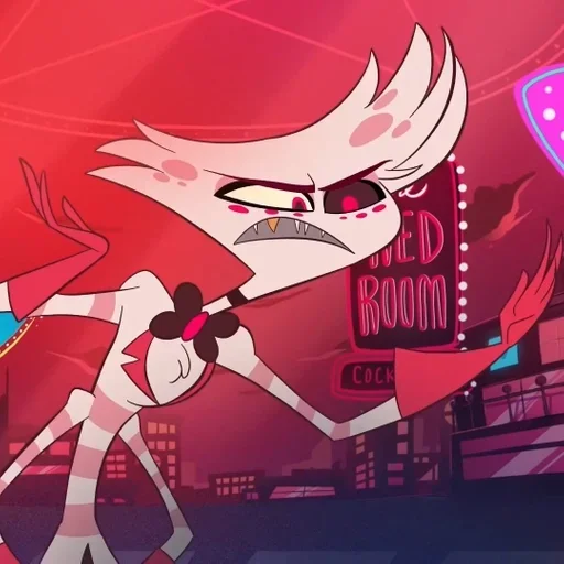 Стикер из набора Hazbin hotel - Angel Dust для Телеграм: Статические 🌟