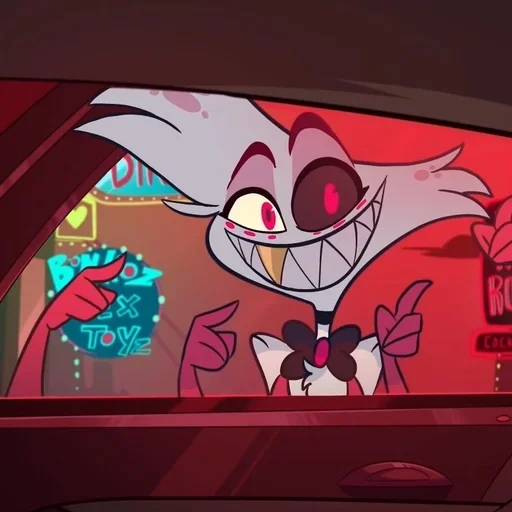 Стикер из набора Hazbin hotel - Angel Dust для Телеграм: Статические 🌟
