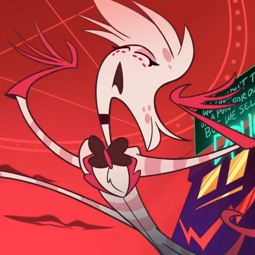 Стикер из набора Hazbin hotel - Angel Dust для Телеграм: Статические 🌟
