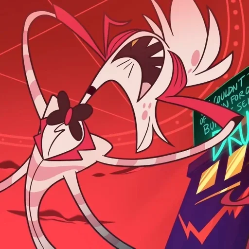 Стикер из набора Hazbin hotel - Angel Dust для Телеграм: Статические 🌟