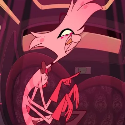 Стикер из набора Hazbin hotel - Angel Dust для Телеграм: Статические 🌟
