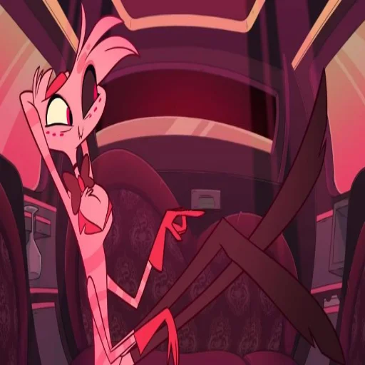 Стикер из набора Hazbin hotel - Angel Dust для Телеграм: Статические 🌟