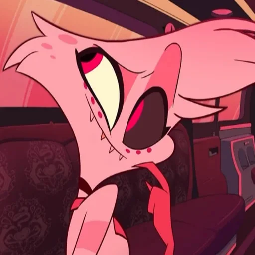 Стикер из набора Hazbin hotel - Angel Dust для Телеграм: Статические 🤔