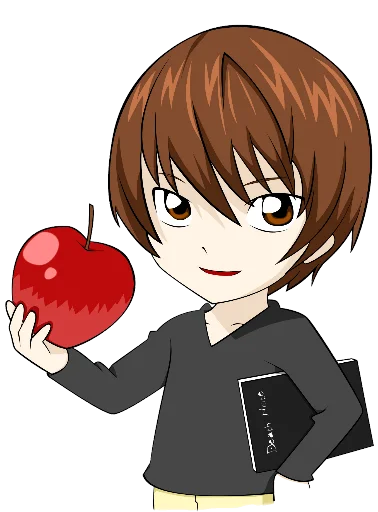 Стикер из набора chibi для Телеграм: Статические 📓