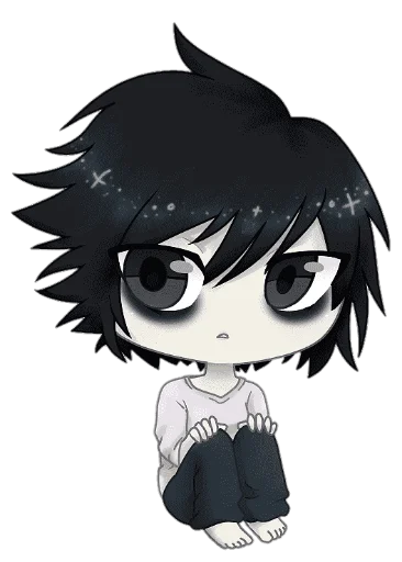 Стикер из набора chibi для Телеграм: Статические 😶