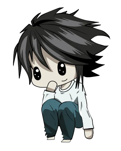 Стикер из набора chibi для Телеграм: Статические 😶