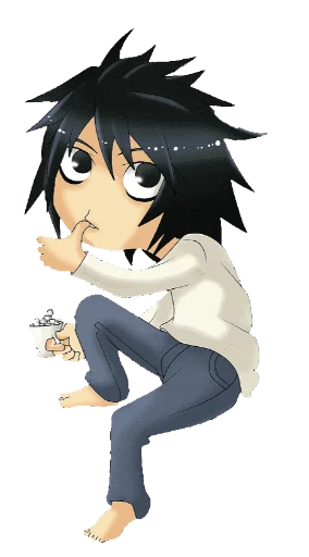 Стикер из набора chibi для Телеграм: Статические 😶