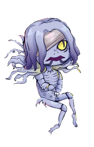 Стикер из набора chibi для Телеграм: Статические ☹️