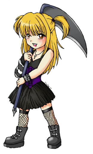 Стикер из набора chibi для Телеграм: Статические ☠